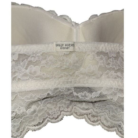 Gilly Hicks Hollister Sydney White Lace Bralette L - Picture 5 of 9